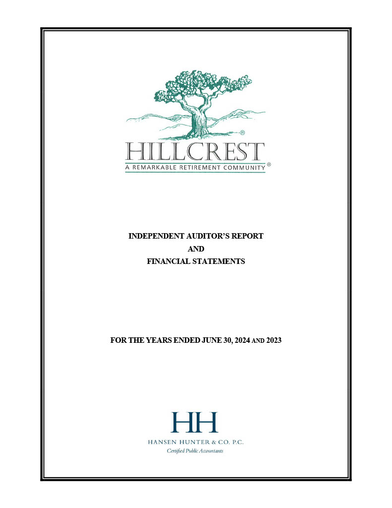 HIllcrest | 2024 Financial report thumbnail